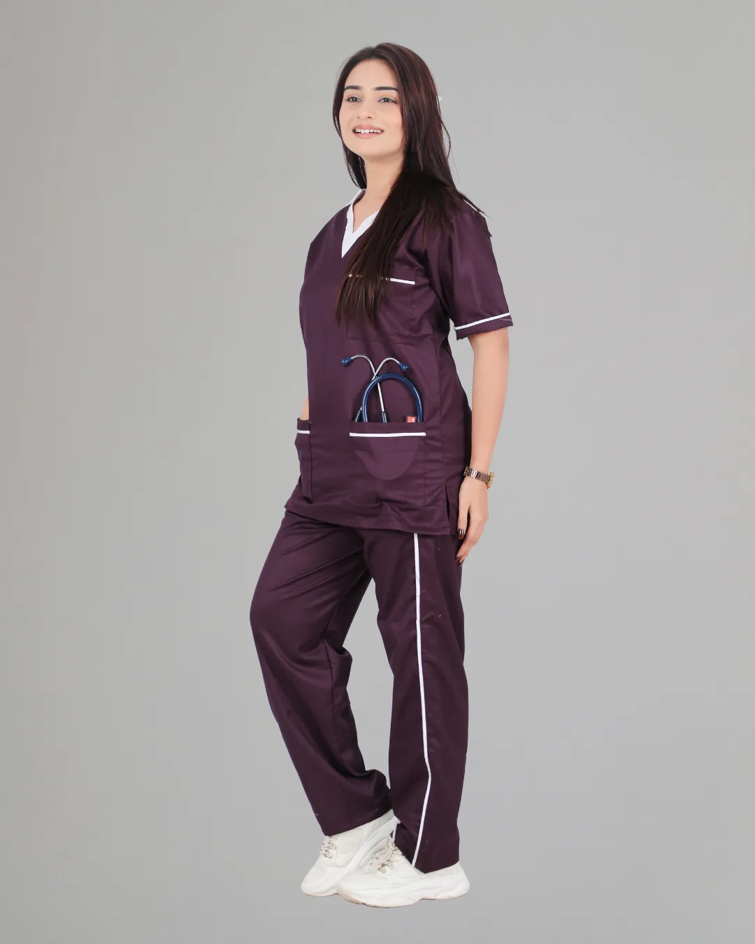 MedMaroon Scrub Set
