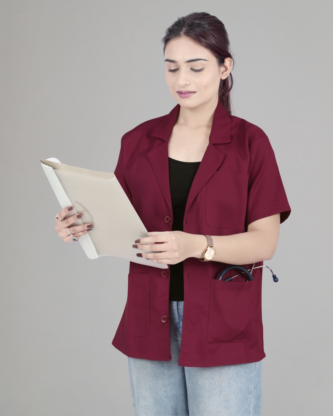 HealthLine Pink Professional Coat